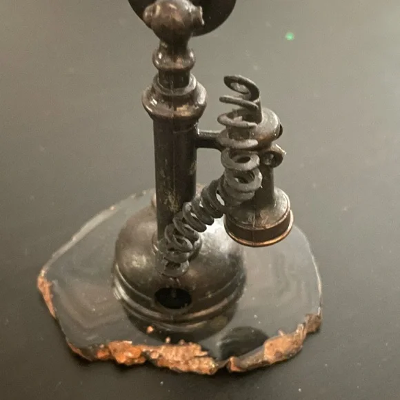 Collectable Brass Copper Antique Telephone Sharpener - Picture 3 of 4